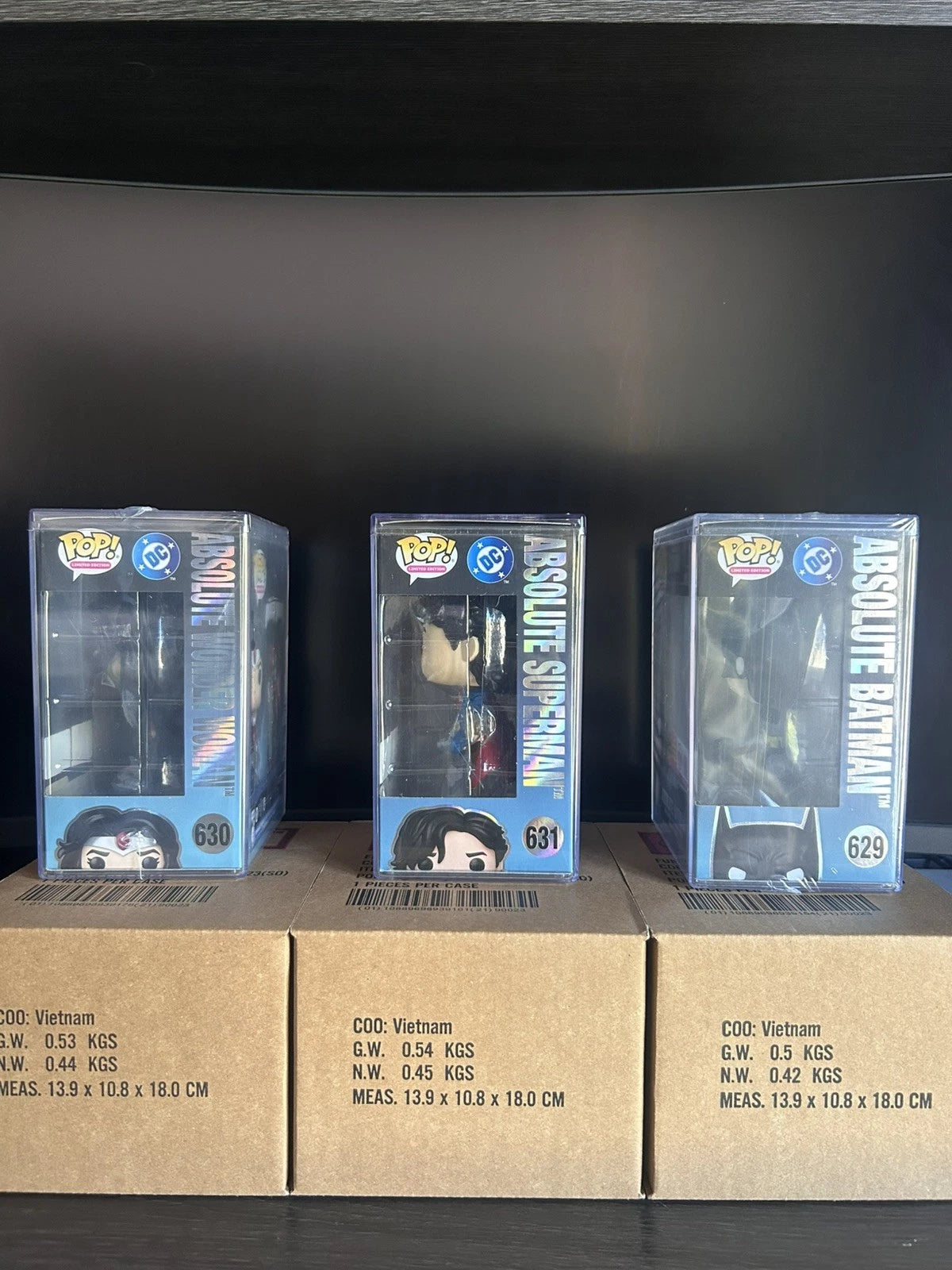 2026 Funko SDCC Exclusive Absolute DC Batman Wonder Woman Superman Set – Limited Edition Collectible Figures