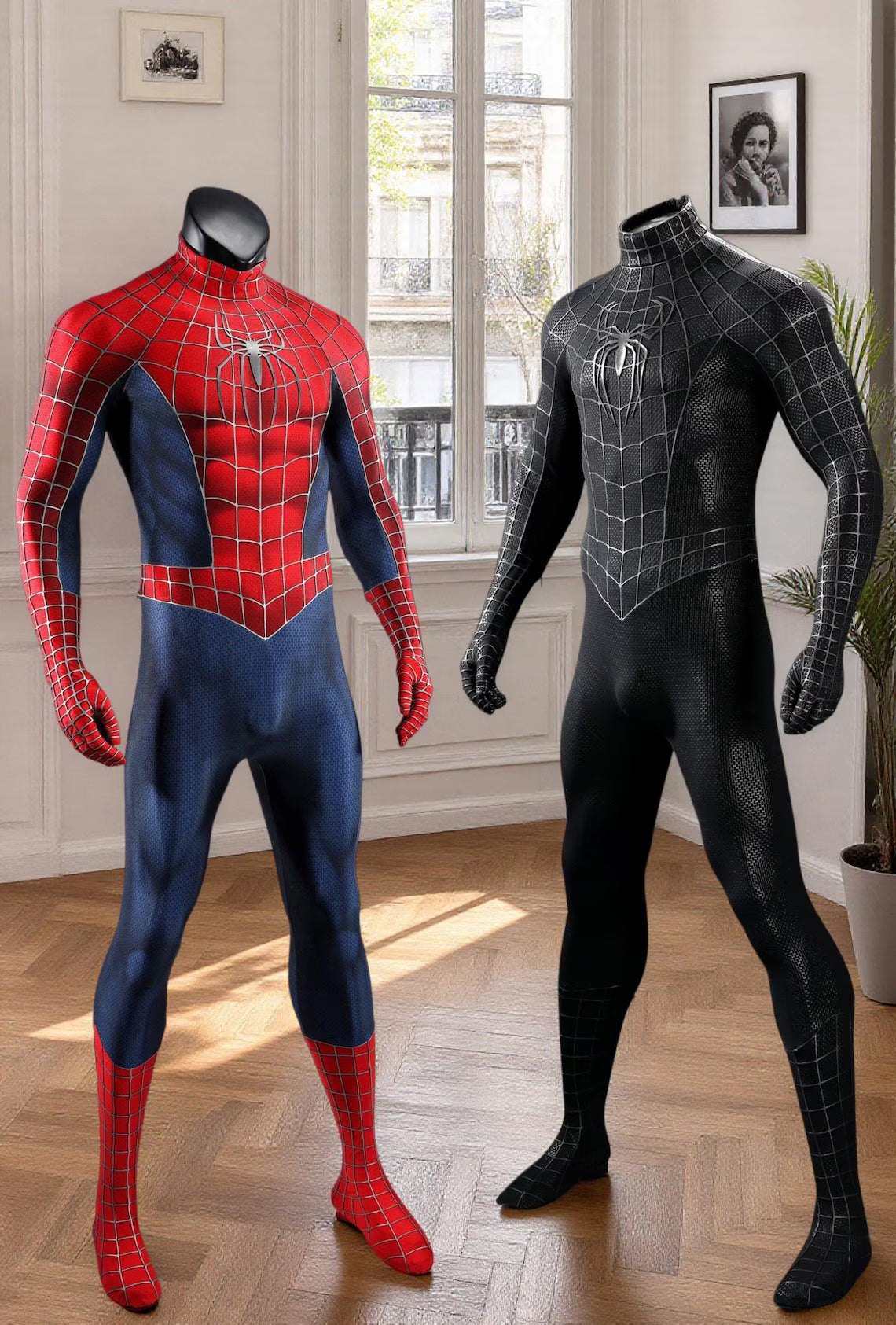Classic Spider Hero Red& Black Suit Spider Cosplay Costume Tobey Version