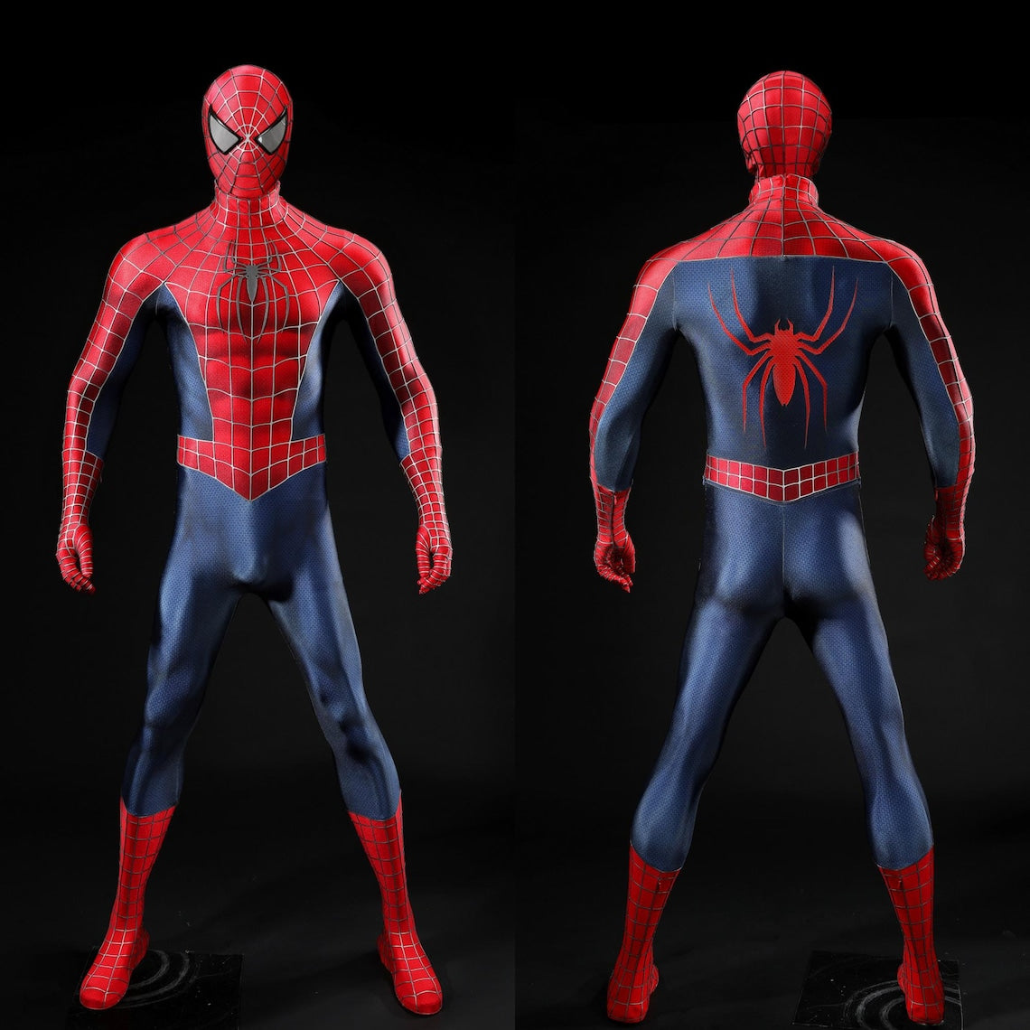 Classic Spider Hero Red& Black Suit Spider Cosplay Costume Tobey Version