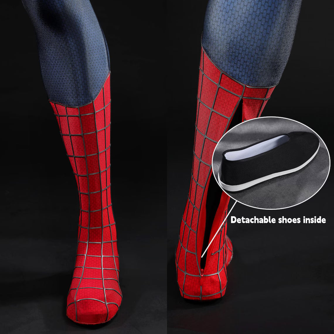Classic Spider Hero Red& Black Suit Spider Cosplay Costume Tobey Version