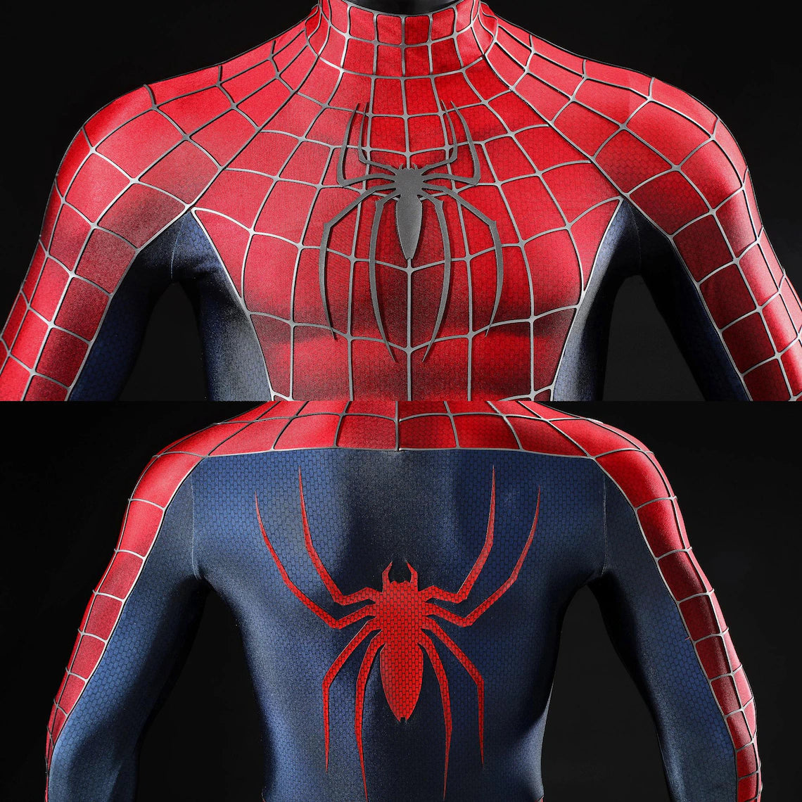 Classic Spider Hero Red& Black Suit Spider Cosplay Costume Tobey Version