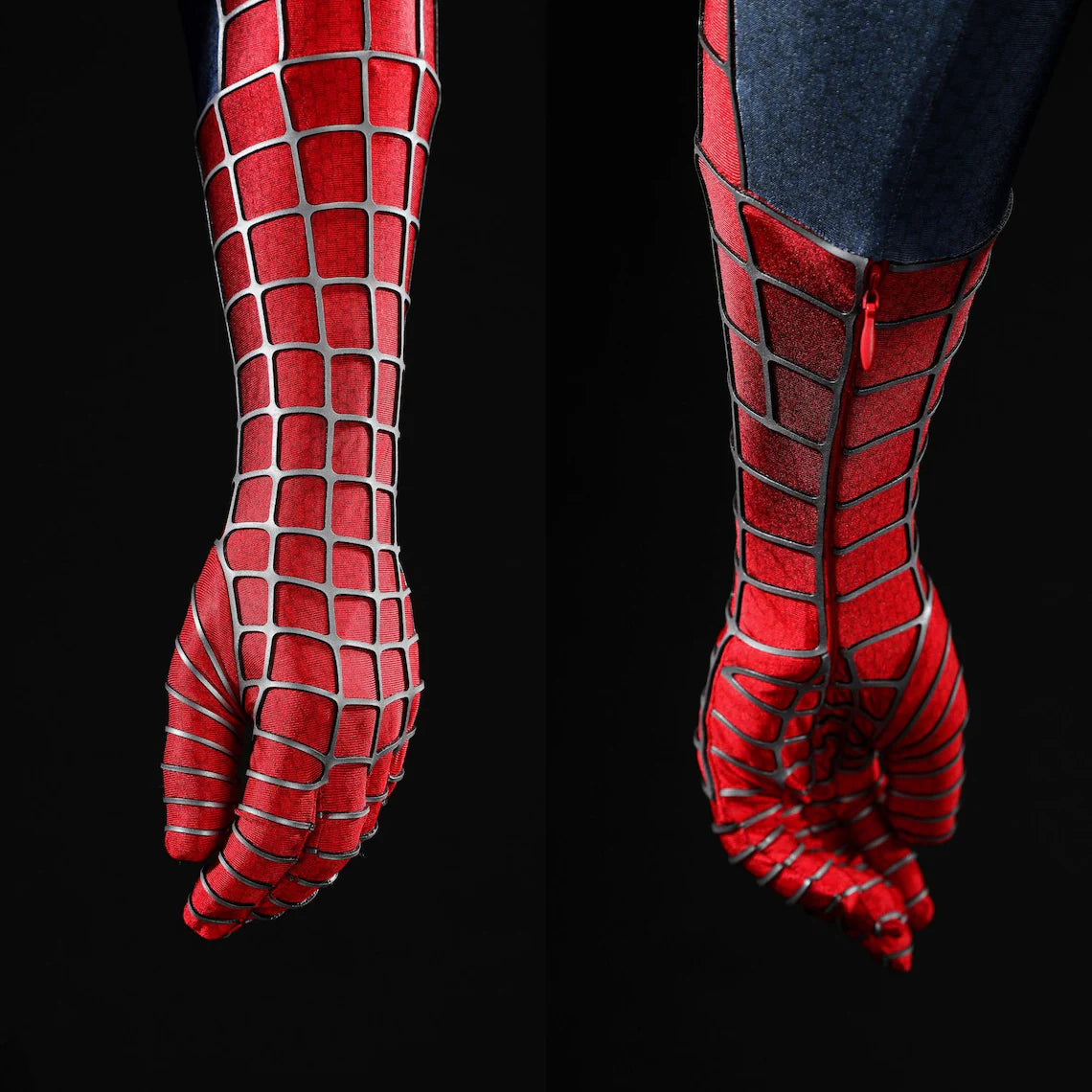 Classic Spider Hero Red& Black Suit Spider Cosplay Costume Tobey Version