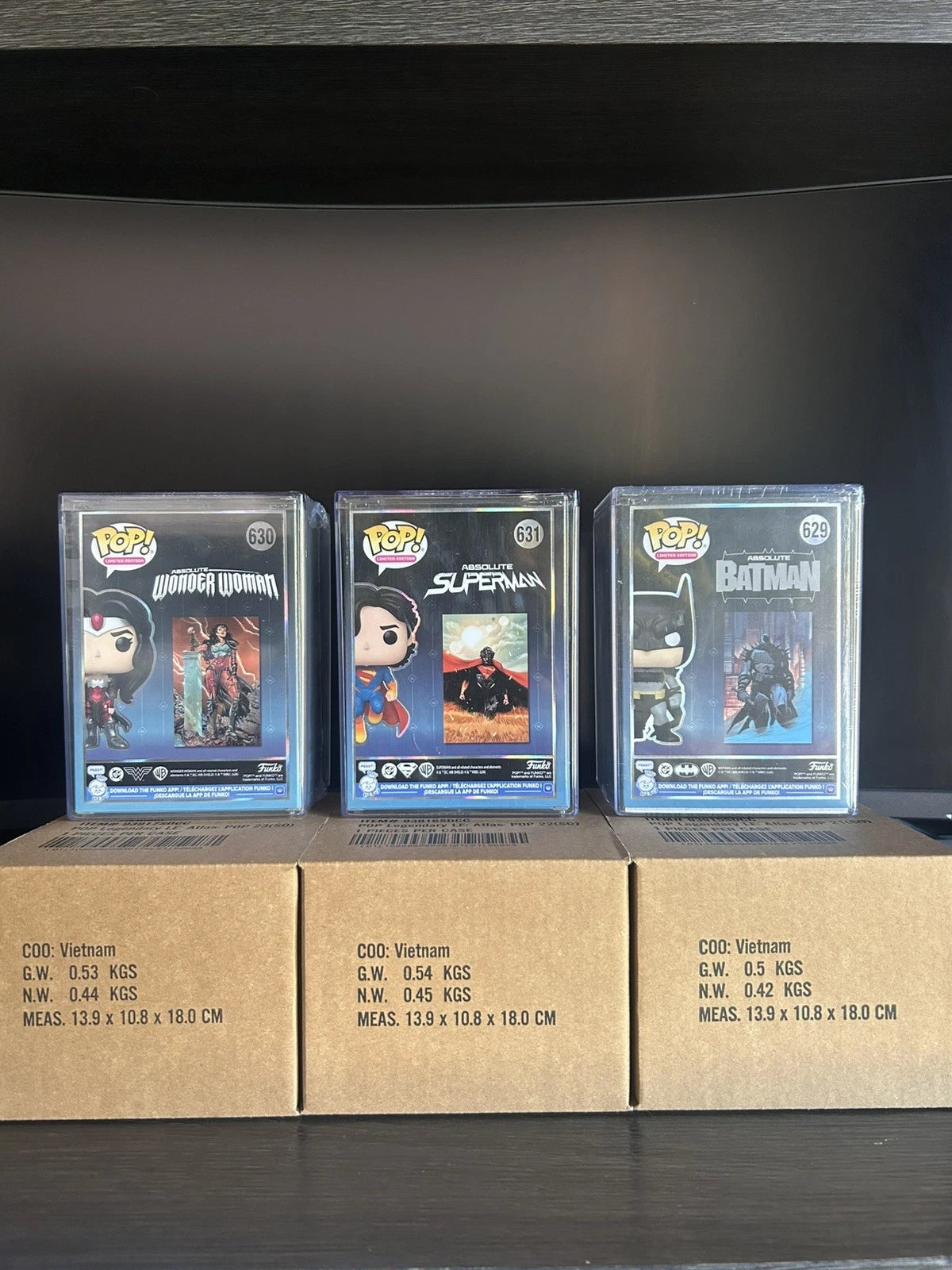 2026 Funko SDCC Exclusive Absolute DC Batman Wonder Woman Superman Set – Limited Edition Collectible Figures