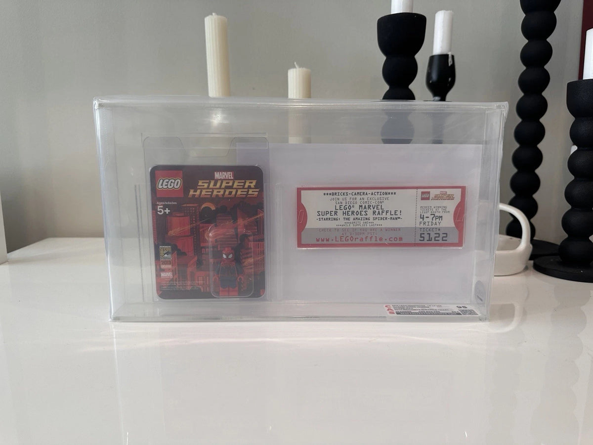 LEGO 2013 SDCC Exclusive Spider-Man Winning Ticket Graded 95.3 Rare Collectible Figure