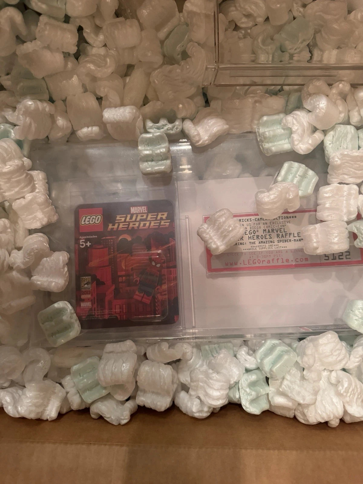 LEGO 2013 SDCC Exclusive Spider-Man Winning Ticket Graded 95.3 Rare Collectible Figure