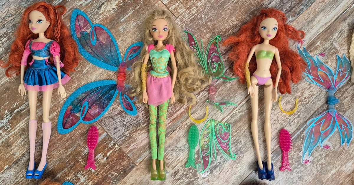 Lot of 19 Winx dolls 2012 - 2014 Believix Bloomix Sirenix Harmonix + accessories