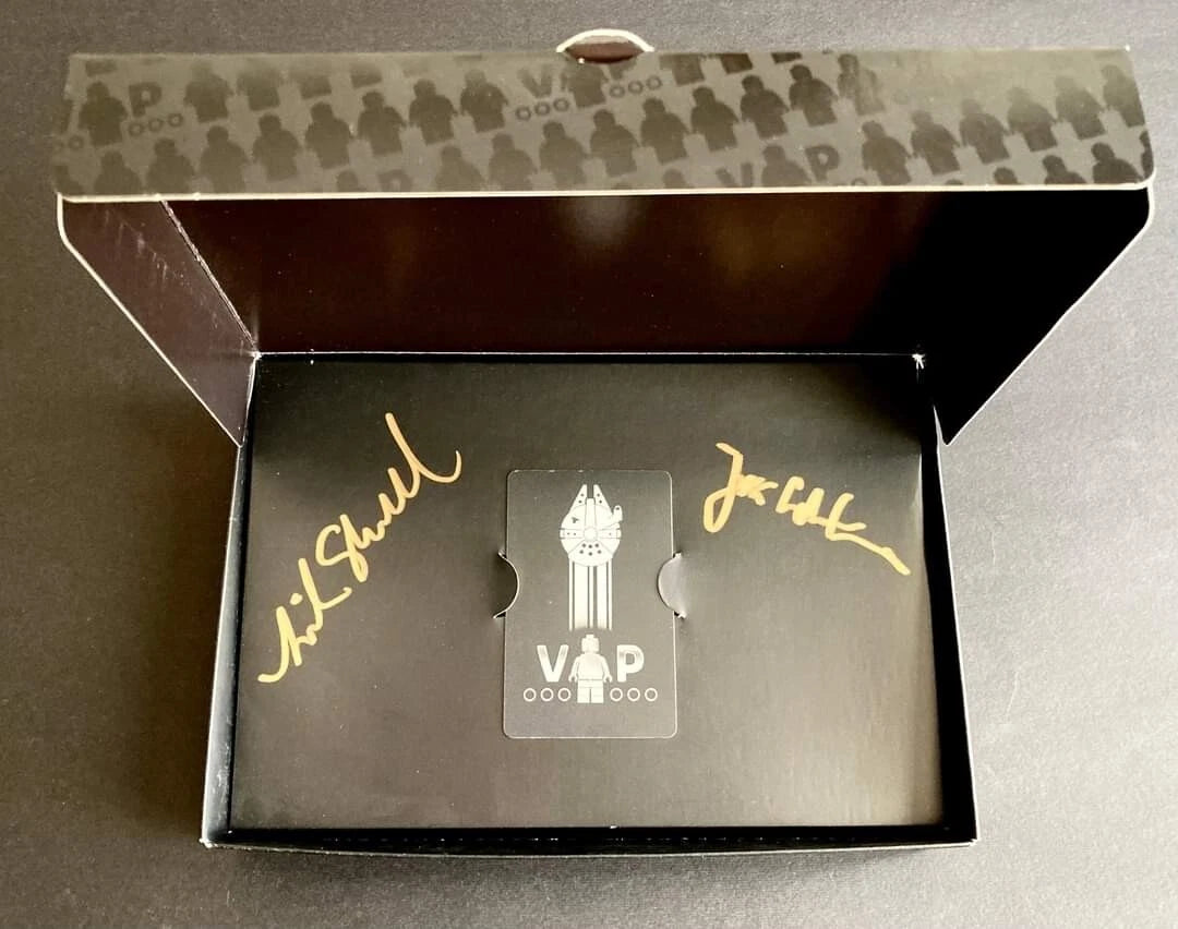 lego star wars 75192 Signed + Vip Card Signed-