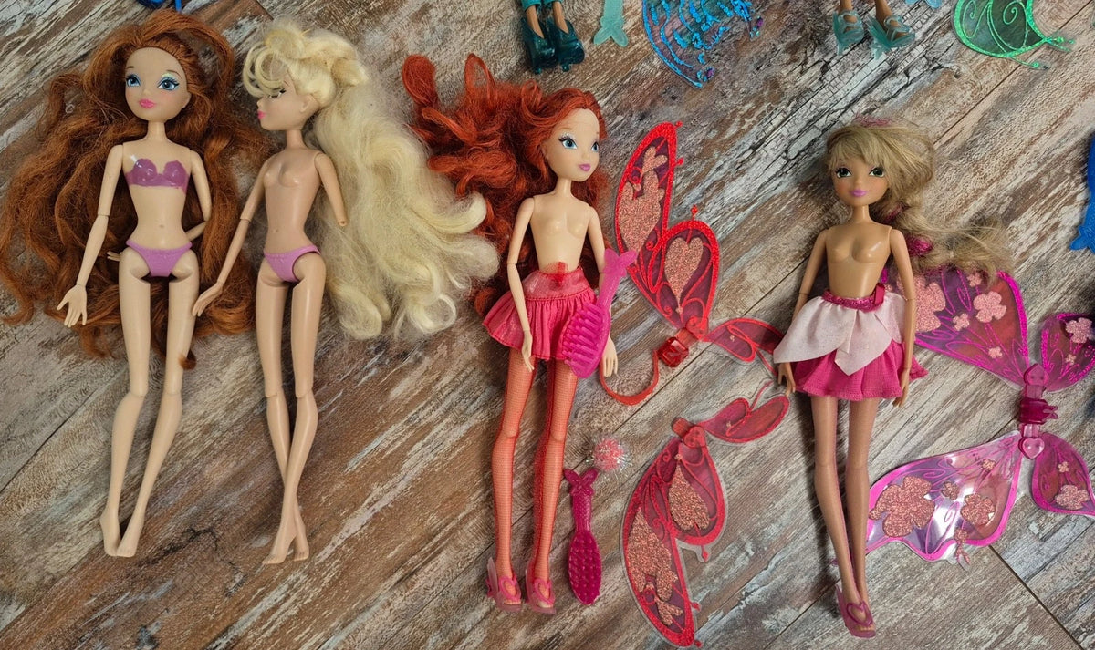 Lot of 19 Winx dolls 2012 - 2014 Believix Bloomix Sirenix Harmonix + accessories